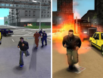 Comparison of early and final graphics