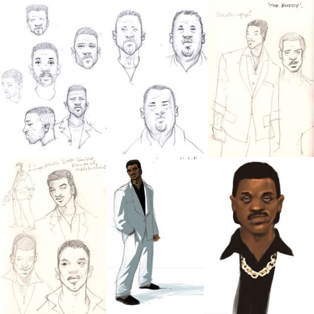 Character Sketches - Lance Vance