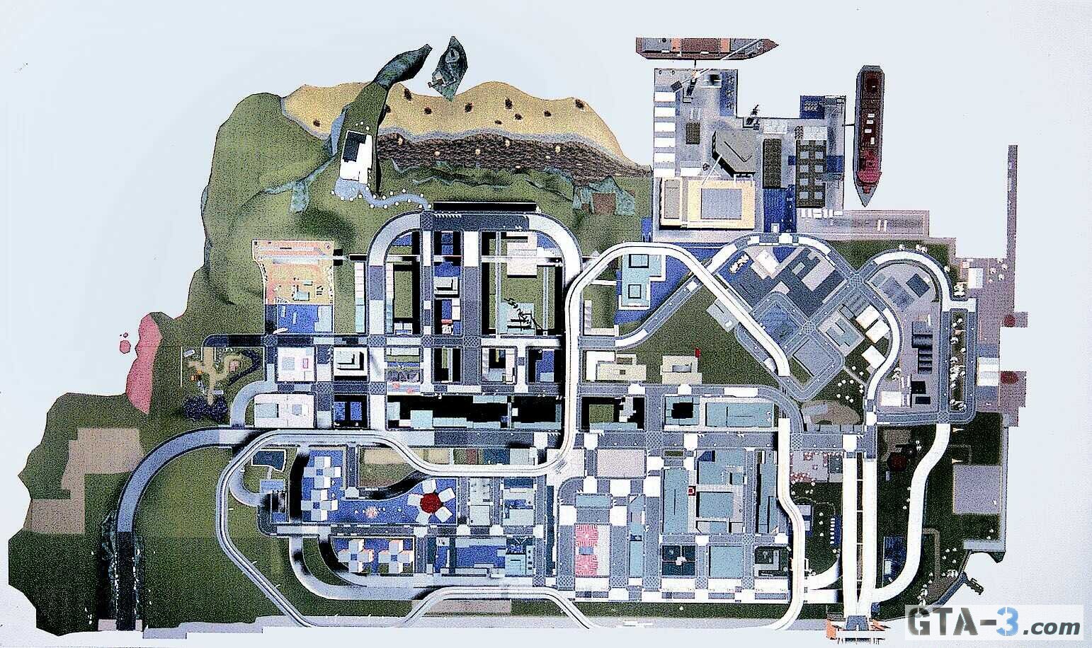 Grand Theft Auto III Rampages Map - Portland Map for PlayStation 2 by  MegatronLives - GameFAQs