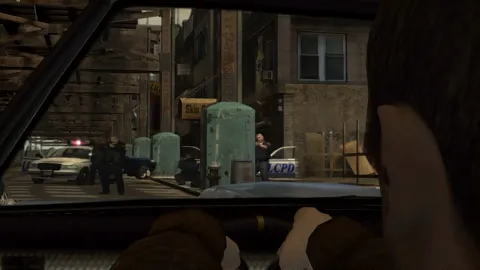 The police set up a road block.