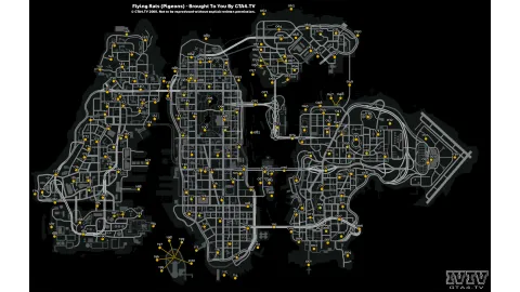 Flying Rats (Pigeons) Map