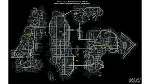Unique Jump Locations Map