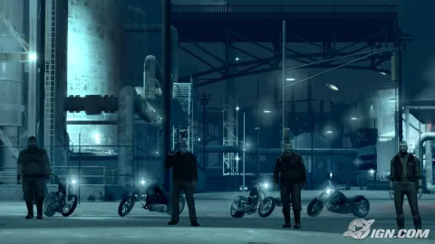 Night at the refinery.