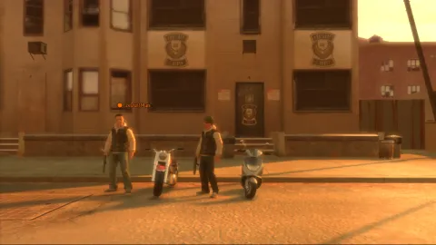 Posing by the bikes