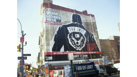 The Lost And Damned Painted Wall
