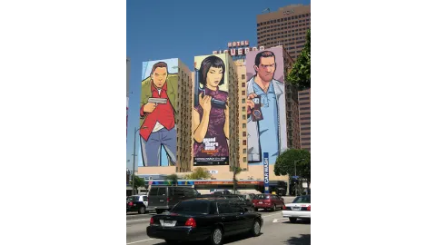 GTA: Chinatown Wars Mural in California