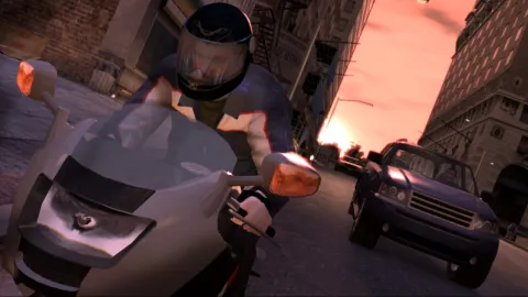 Niko rides his motorbike