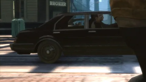 Niko and Roman driving