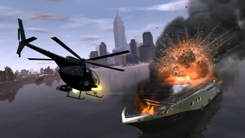 Buzzard Helicopter Attacks A Yacht
