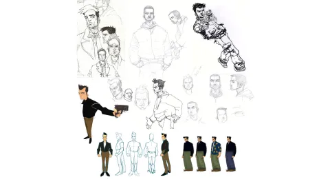 Character Sketches - Claude (aka Fido)