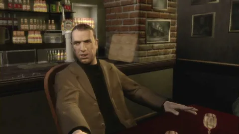 A man sitting at a bar