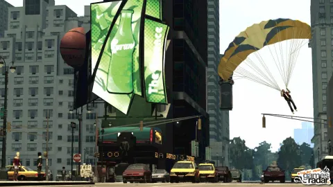 BASE jump landing