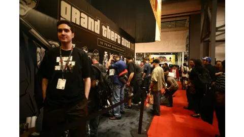Rockstar Games booth at NY Comic Con 2