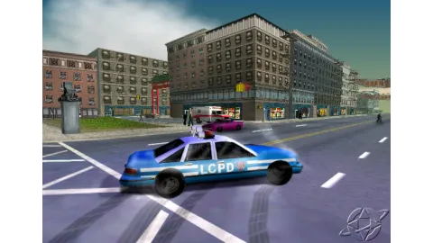 Drifting in a police car