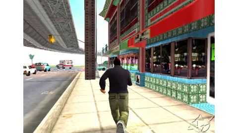 Jogging through Chinatown