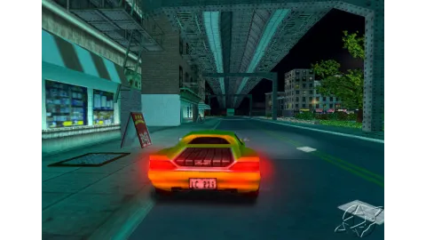 Nice yellow sports car