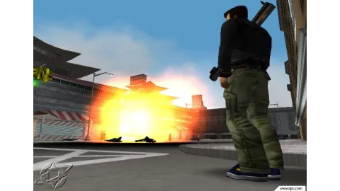 Boom goes the rocket launcher!