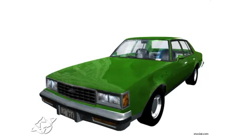 Green car render