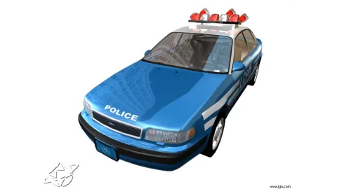 Cop car render