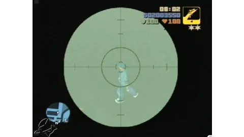 Sniping pedestrians at the port