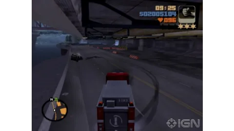 Causing accidents with a firetruck