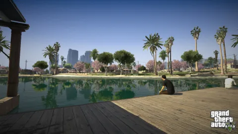 Relaxing in the park