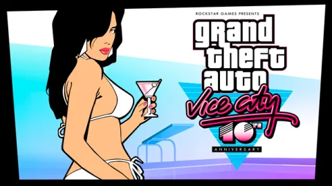 vc anniversary logo bikini girl
