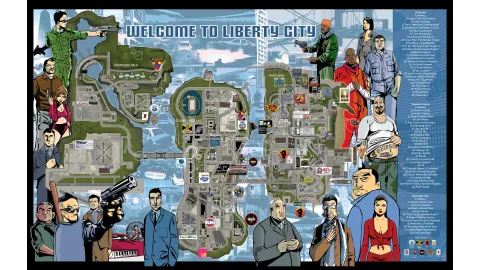 Grand Theft Auto 3 Map 