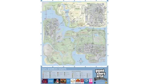Grand Theft Auto San Andreas Map 