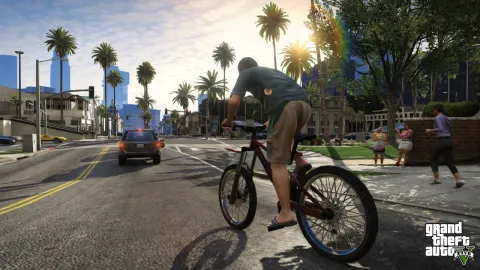 Michael goes for a bike ride