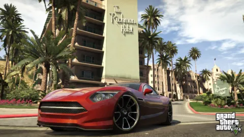 Leaving the Richman Hotel in style
