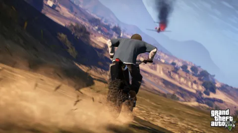 Franklin chases a downed airplane
