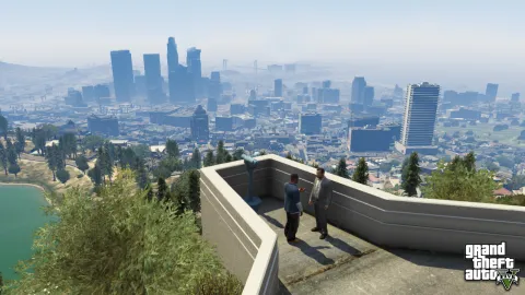 View of the city from the observatory