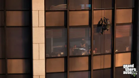 Michael gets ready for a surprise entrance