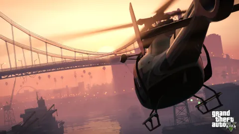 Flying through Port of Los Santos