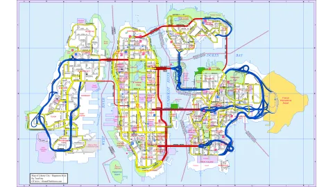 GTA IV Map - Hagstrom Style