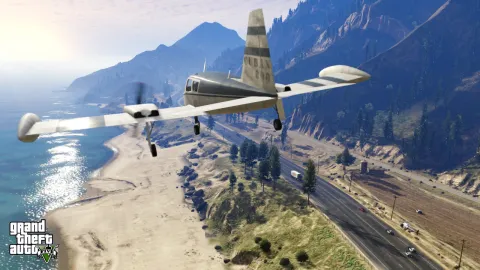 Airplane follows a costal chase