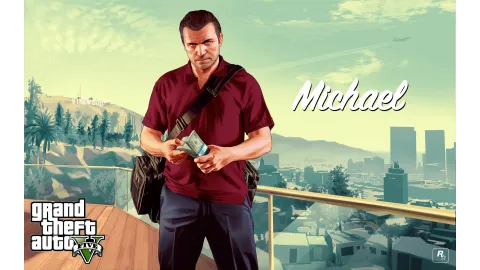Michael with money