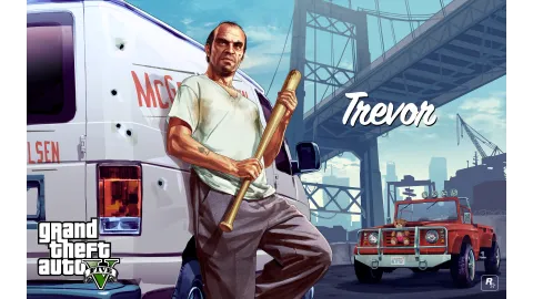 Trevor with van