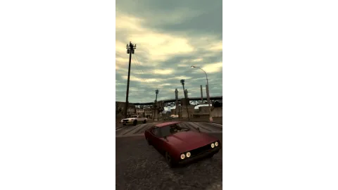 Niko being chased by the cops.