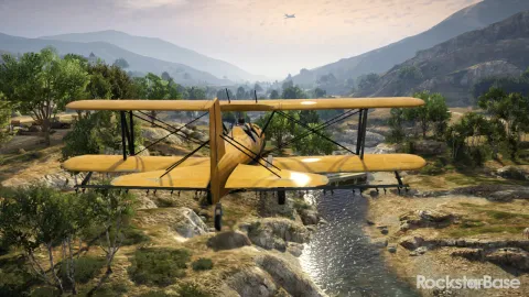 Cropduster flies along the Zancudo River