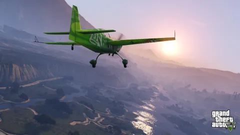 Stunt flying along the Zancudo River