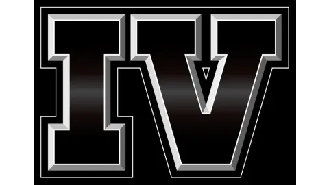 Rockstar's 'IV' logo, in black.