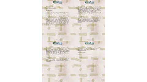 Dreyfuss Letter