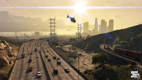 Evening commute in Los Santos
