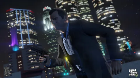 Michael terrorizing Downtown LS