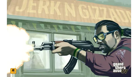 Little Jacob with a big gun