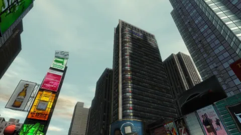 The advertising district downtown.