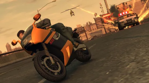 Niko on his bike.