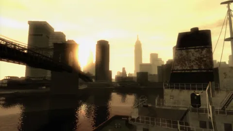A view of the city from across the water.